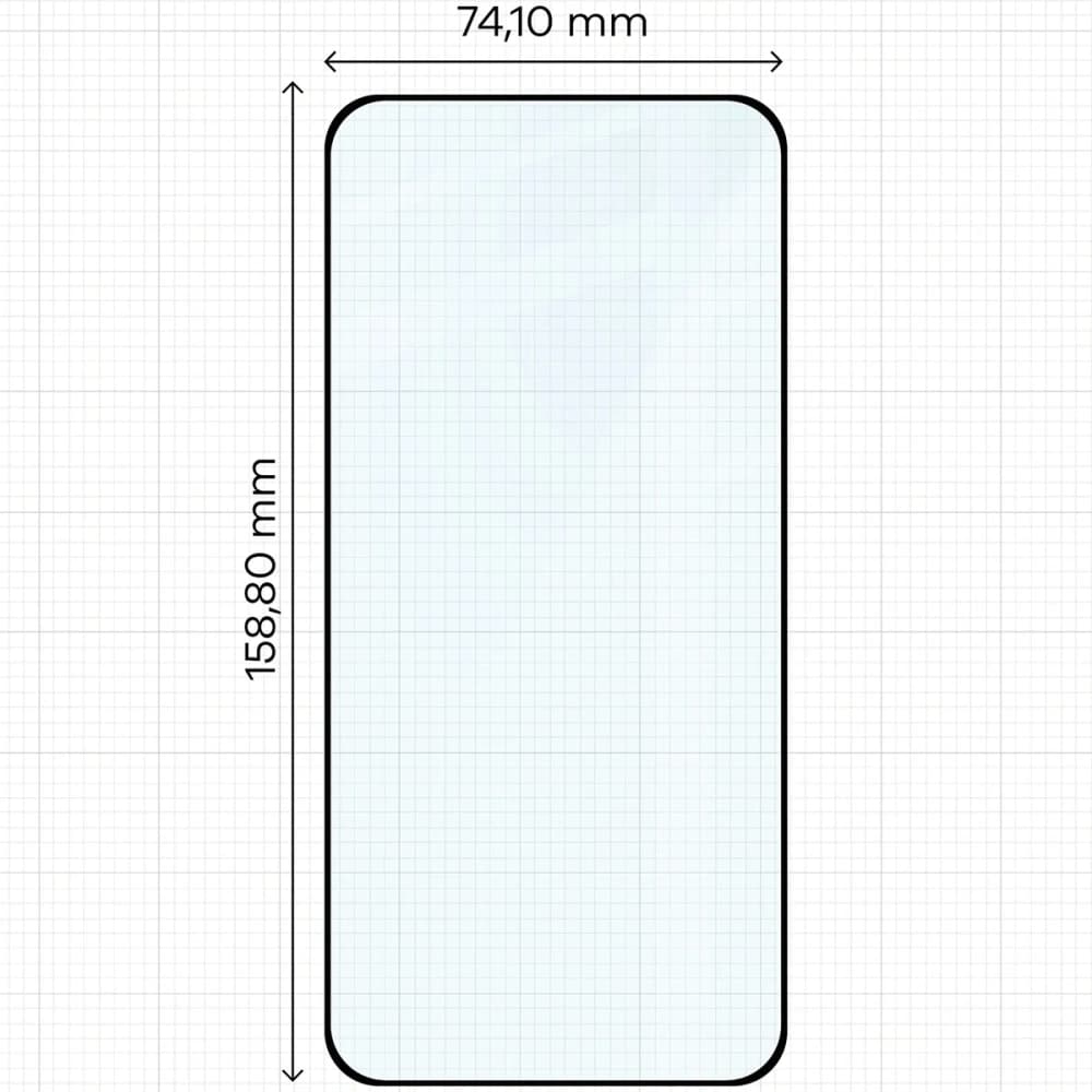 Bizon Glass Edge Duo Xiaomi POCO F7 black frame [2 PACK] - 2