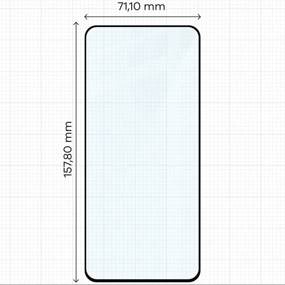 Bizon Glass Edge Duo Realme 12 Plus černý rám [2 BALENÍ] - 2