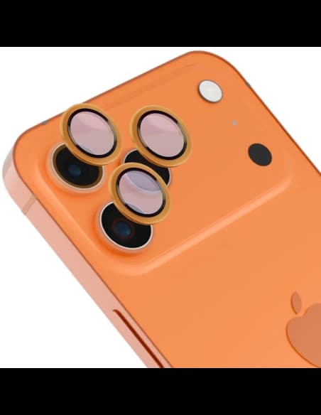 Bizon Glass Snap Lens Apple iPhone 17 Pro / 17 Pro Max oranžový rám