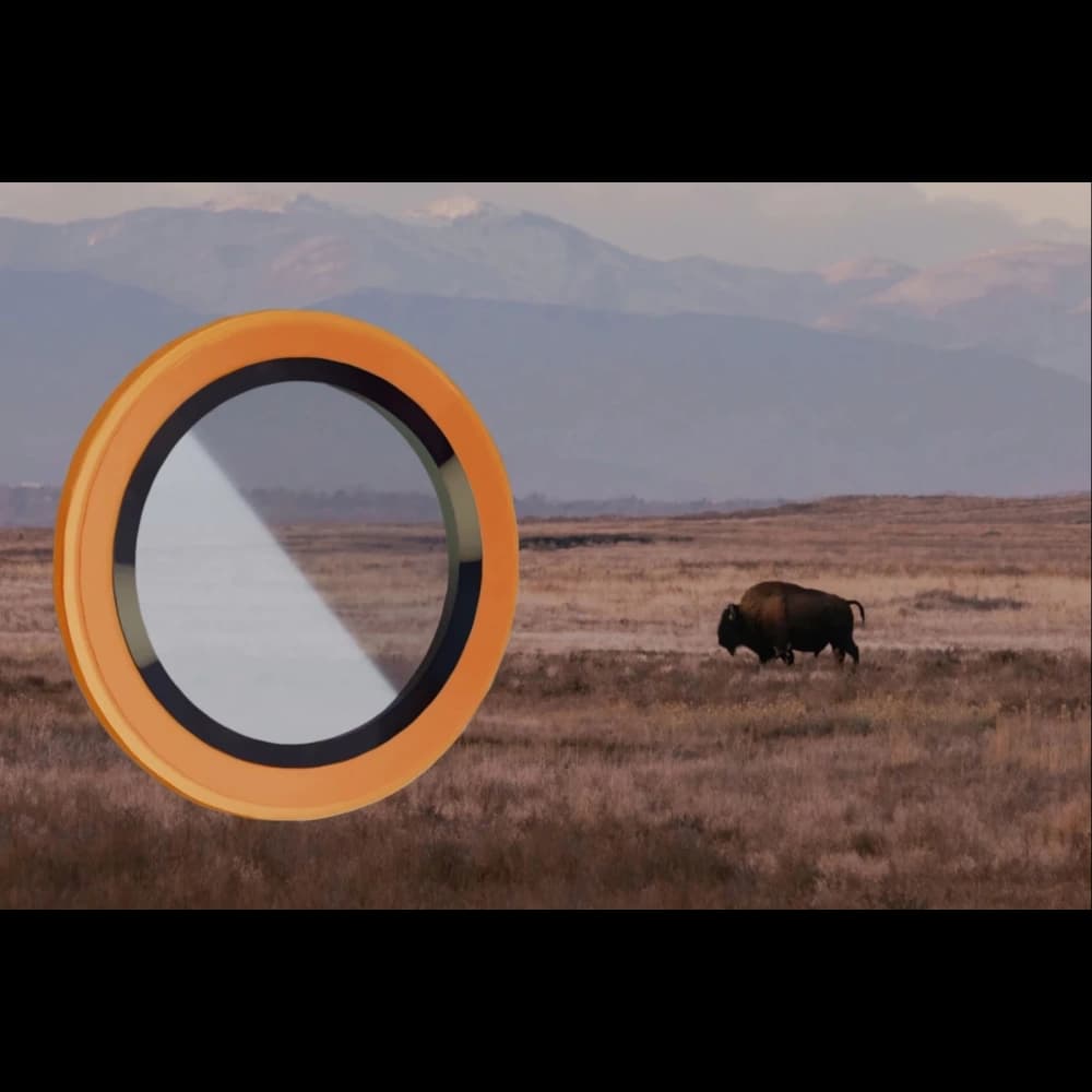 Bizon Glass Snap Lens Apple iPhone 17 Pro / 17 Pro Max oranžový rám - 3