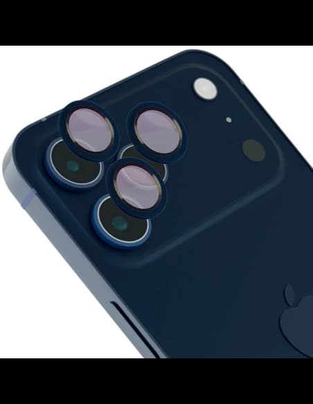 Bizon Glass Snap Lens Apple iPhone 17 Pro / 17 Pro Max rám v námořnické modři