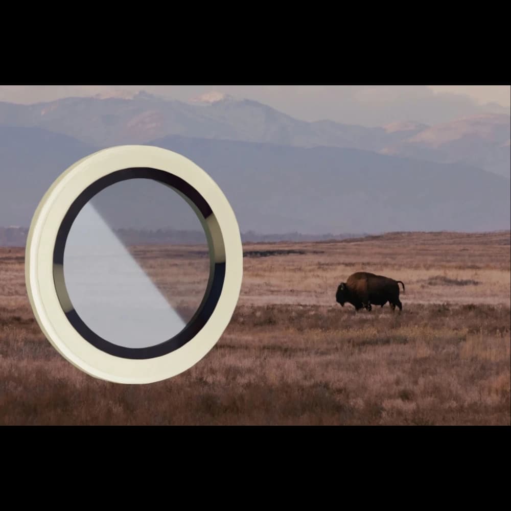 Bizon Glass Snap Lens Apple iPhone Air light gold frame - 3