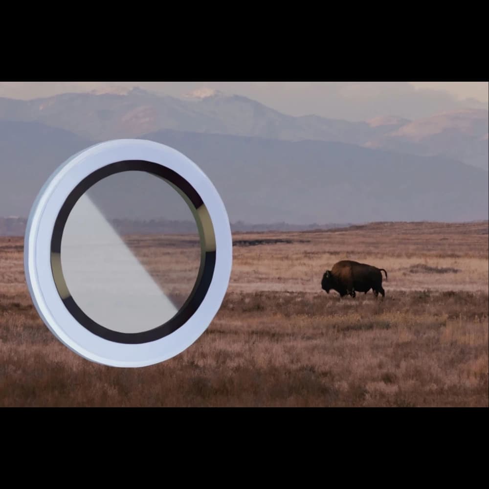 Bizon Glass Snap Lens Apple iPhone Air modrý rámeček - 3