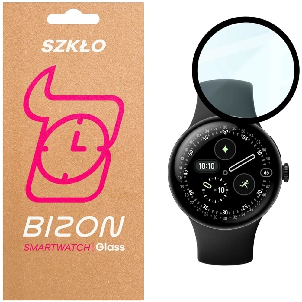 Bizon skleněné hodinky Edge Hybrid Google Pixel Watch 4 41 mm černé - 1