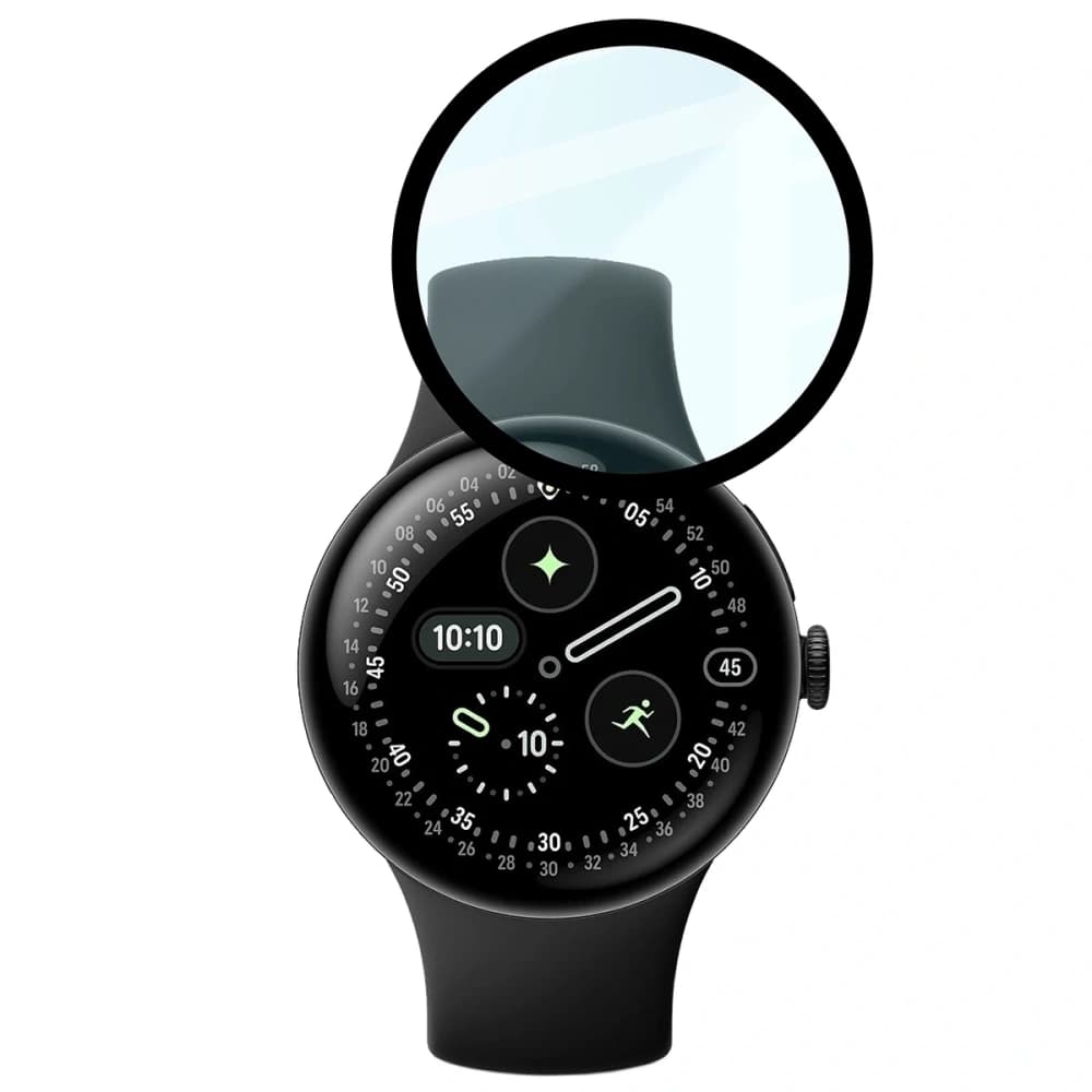 Bizon skleněné hodinky Edge Hybrid Google Pixel Watch 4 41 mm černé - 5
