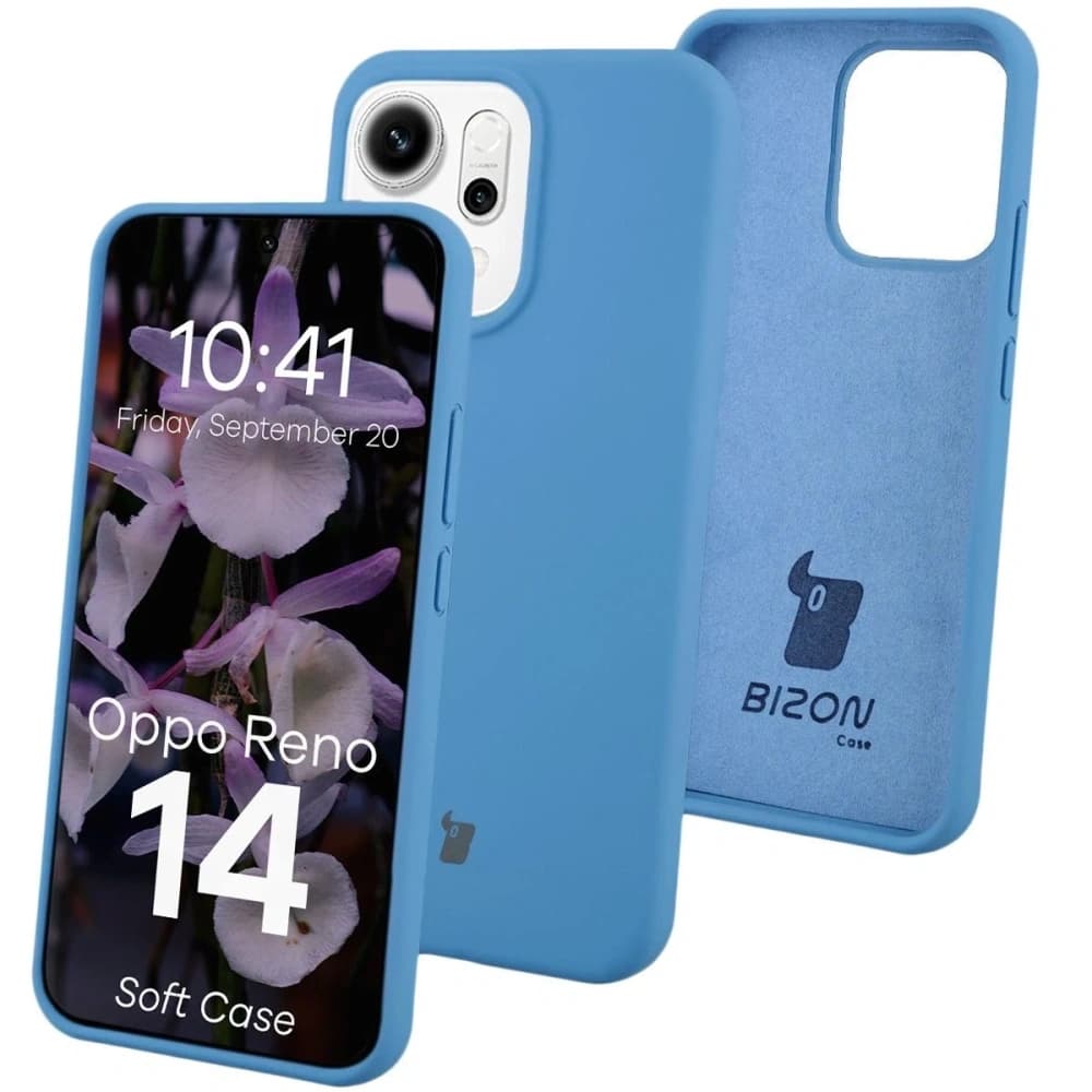 Bizon Soft Case Oppo Reno 14 blau - 1