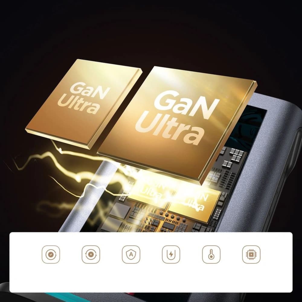 Joyroom JR-TCM02 GaN 65W Nabíjecí stanice 4xUSB-C 2xUSB-A UK zástrčka Šedá - 9