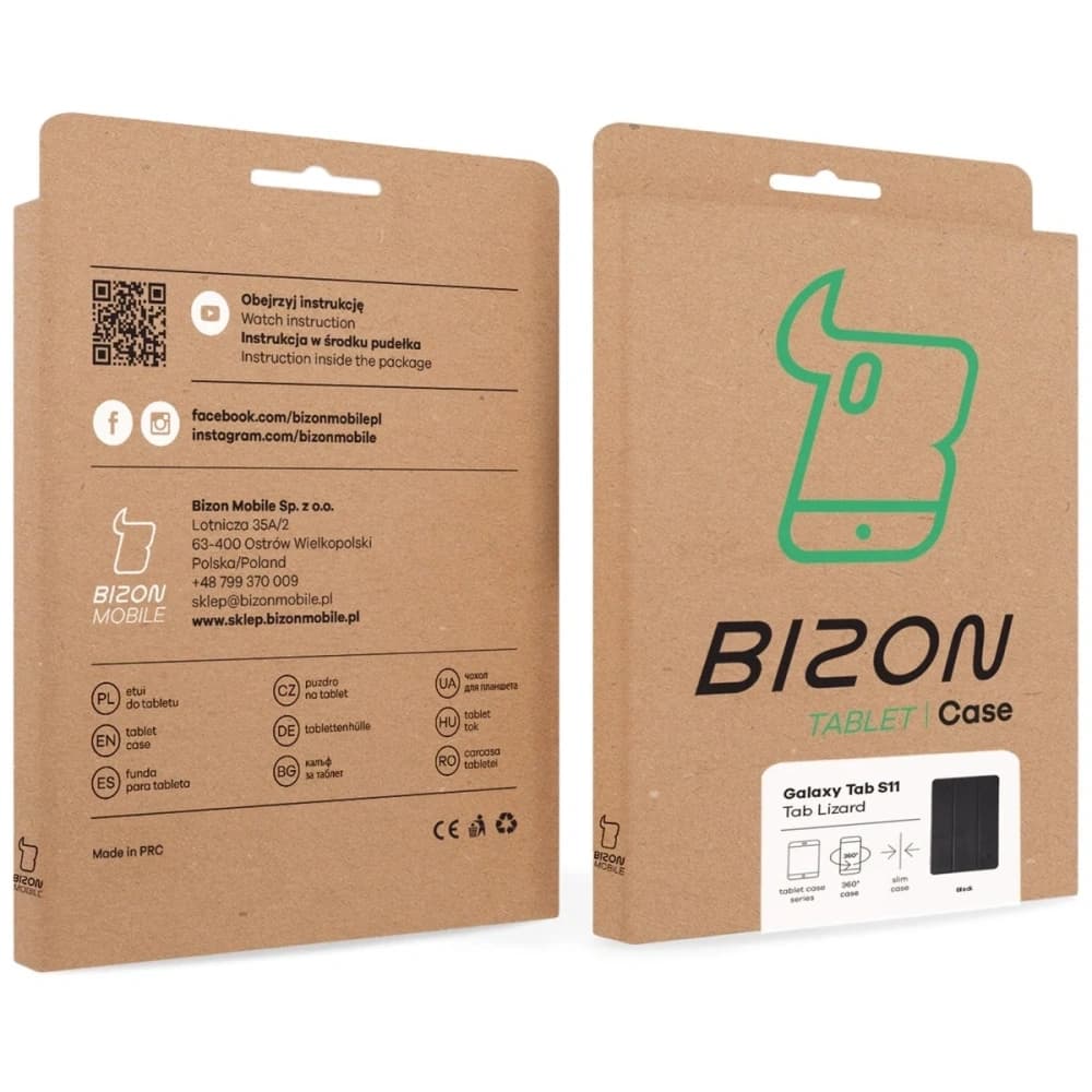 Bizon Case Tab Lizard Samsung Samsung Galaxy Tab S11 schwarz - 10
