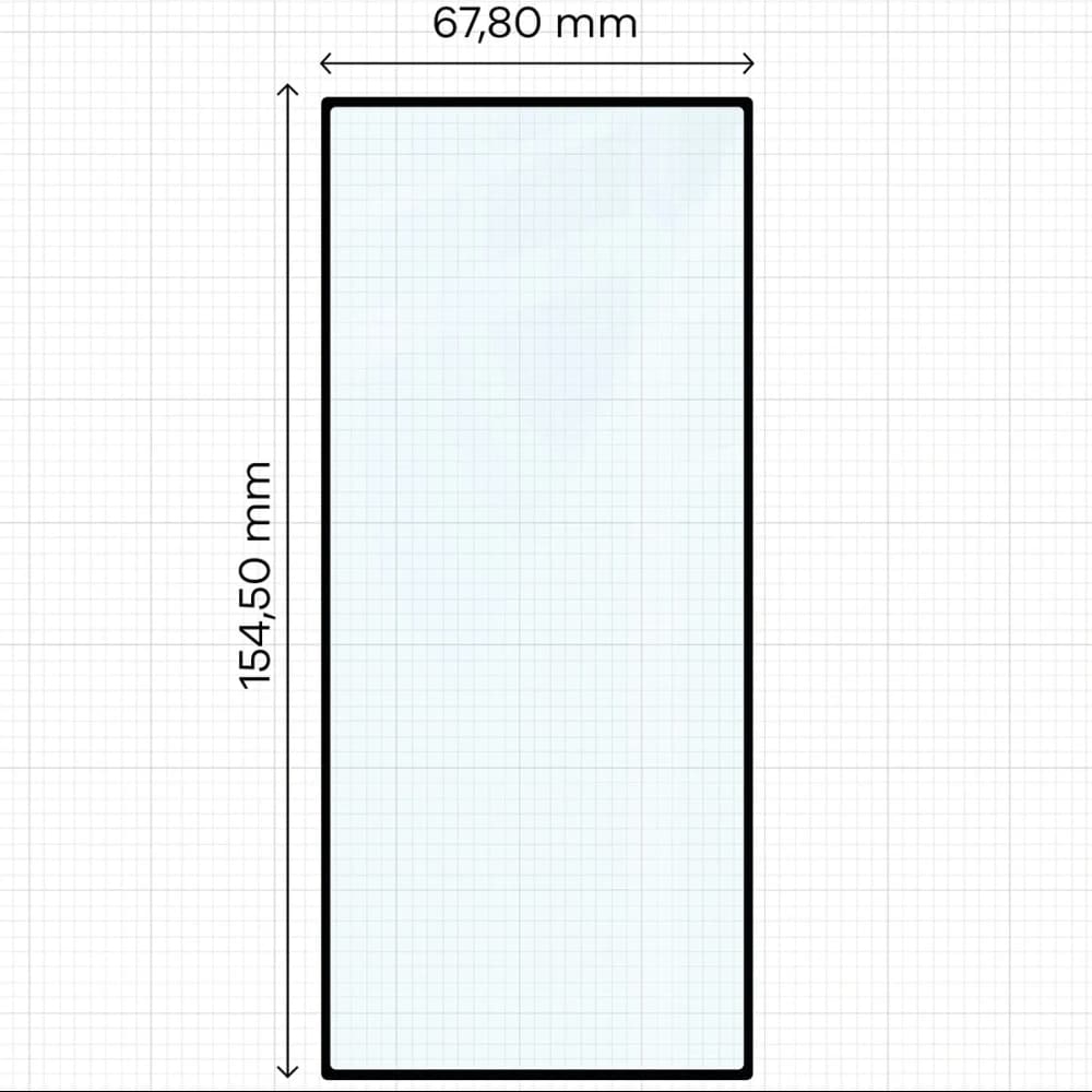 Bizon Glass Edge Duo Samsung Galaxy Z Fold7 black frame [2 PACK] - 2