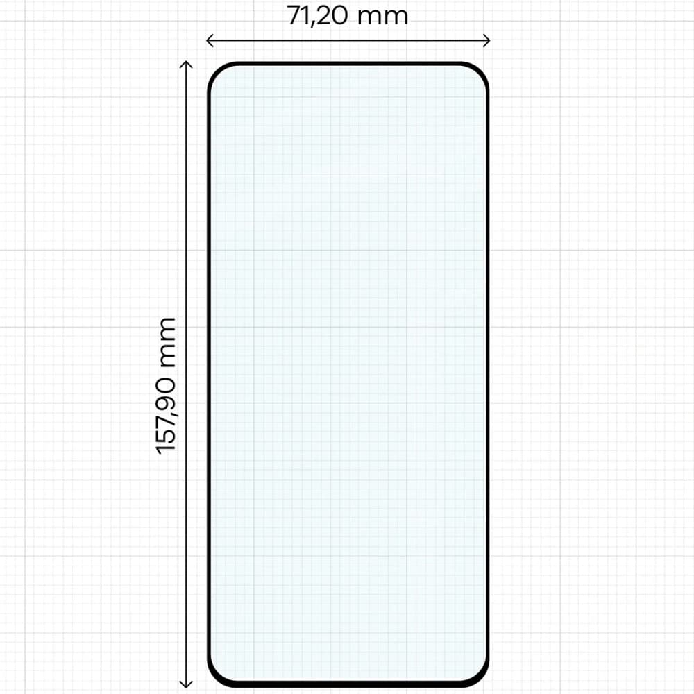 Bizon Glass Edge Duo Xiaomi 13T Pro / 13T fekete keret [2 CSOMAG] - 2