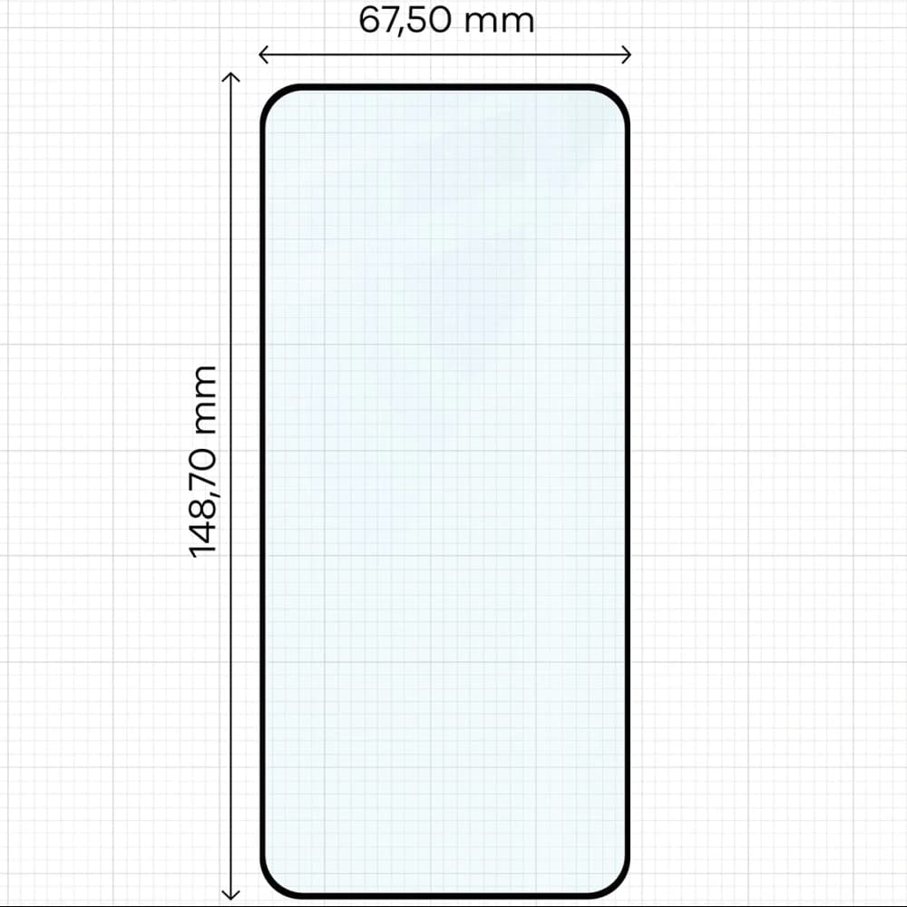 Bizon Glass Edge Duo Xiaomi 15 cadru negru [2 PACHET] - 2