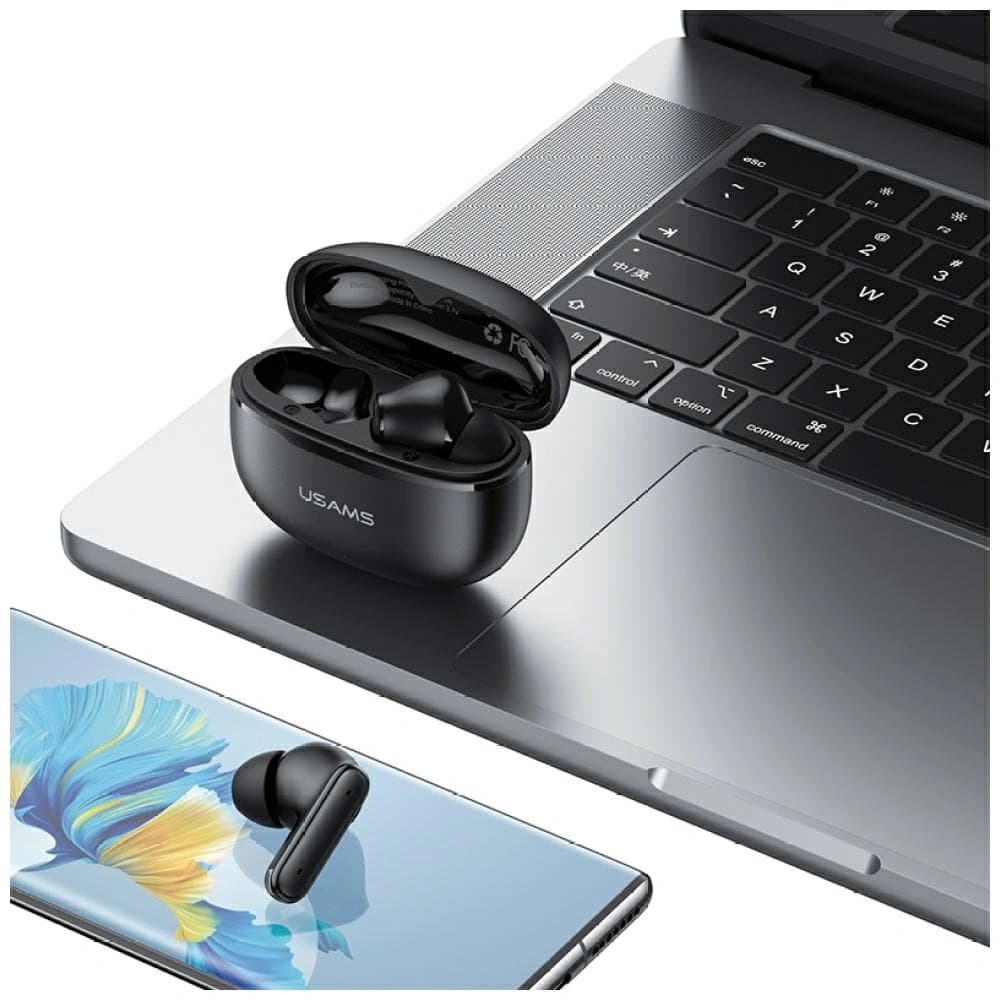 USAMS E05 Vezeték nélküli In-Ear TWS Fejhallgató Bluetooth 6.0 Fekete - 3