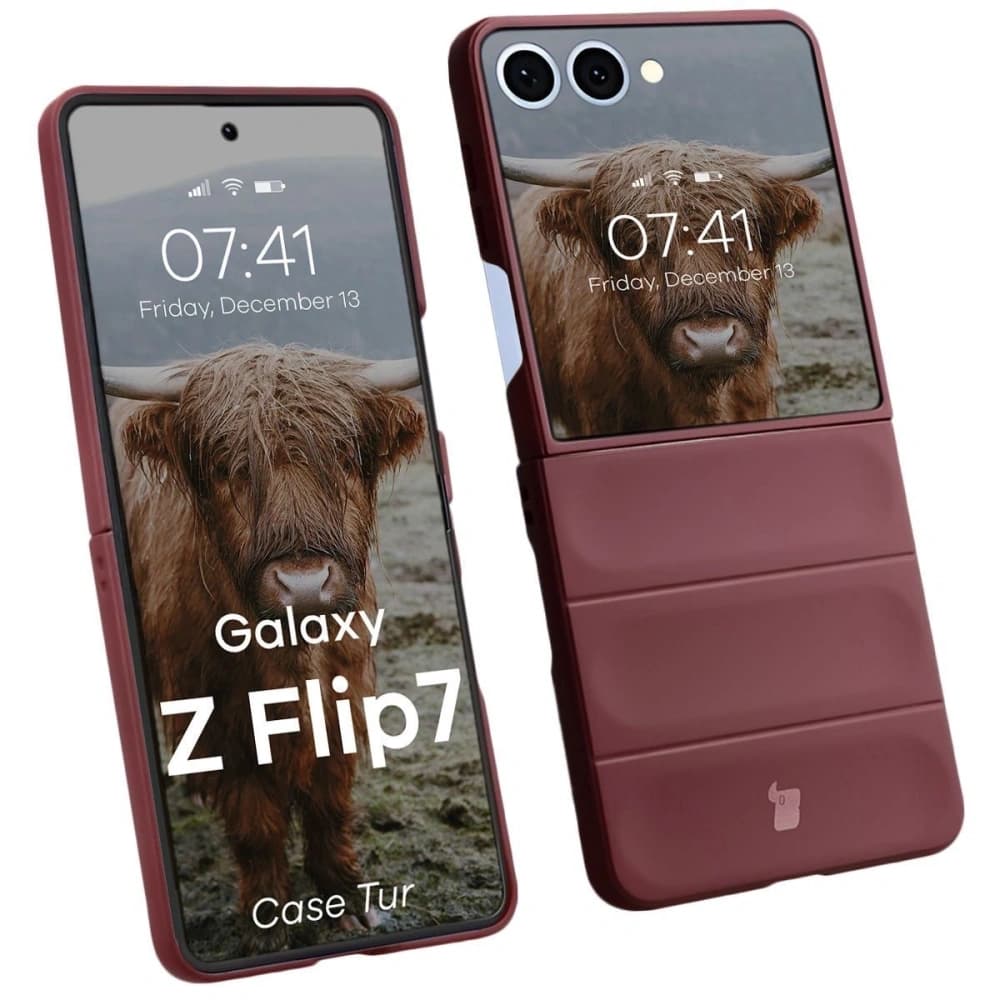 Bizon Case Tur Samsung Galaxy Z Flip7 burgundy - 1