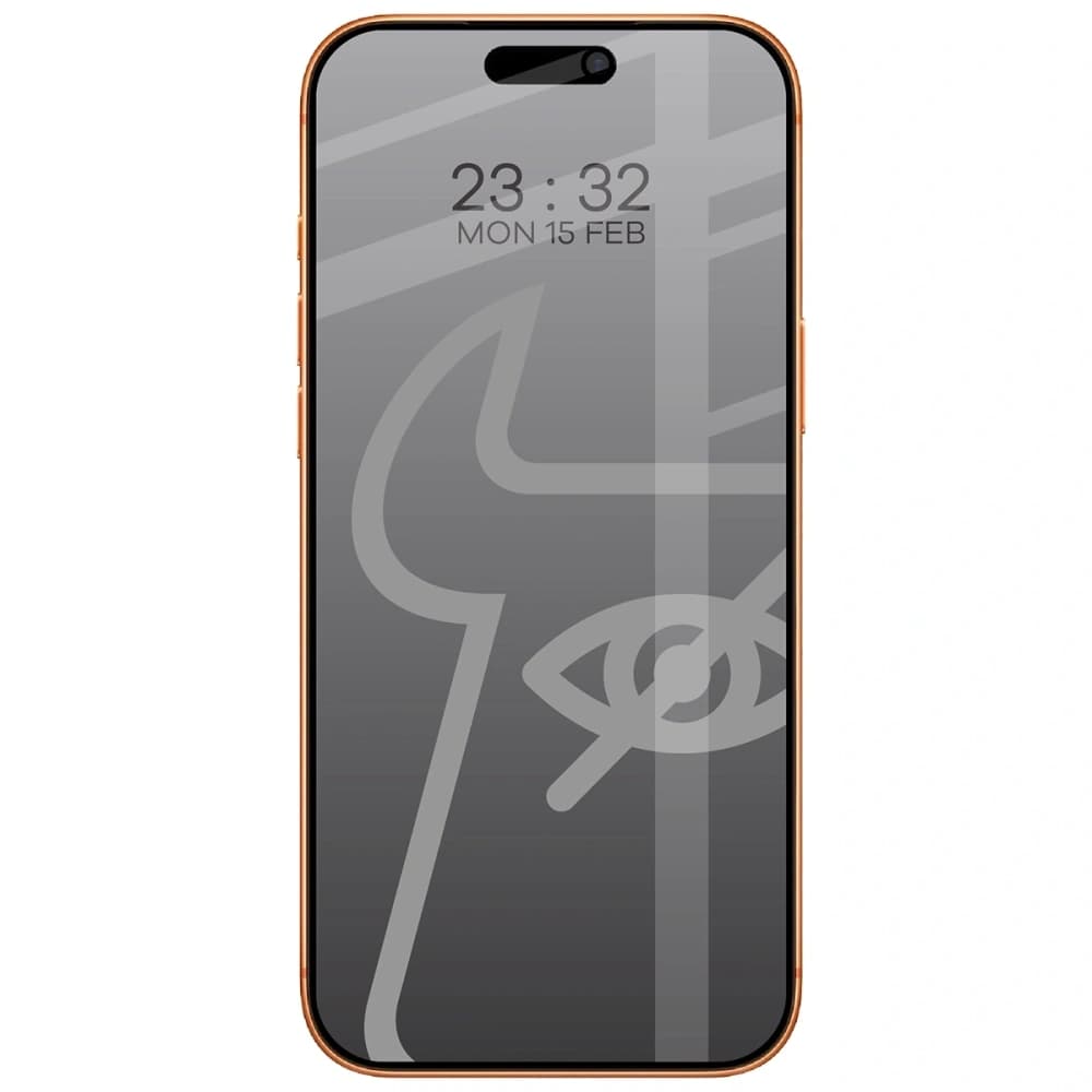 Bizon Glass Edge Shadow Apple iPhone 17 Pro Max fekete kerettel árnyékolt - 3