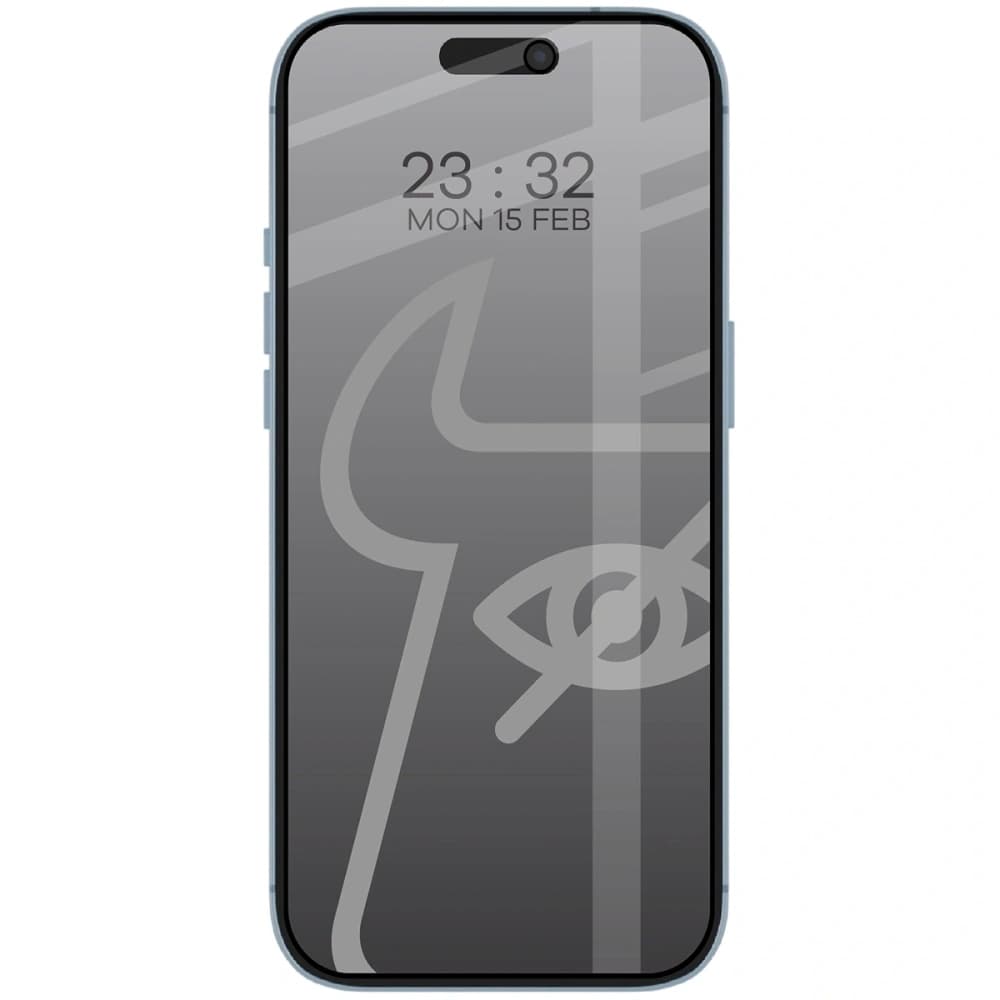 Bizon Glass Edge Shadow Apple iPhone Air nuanțat cu un cadru negru - 3