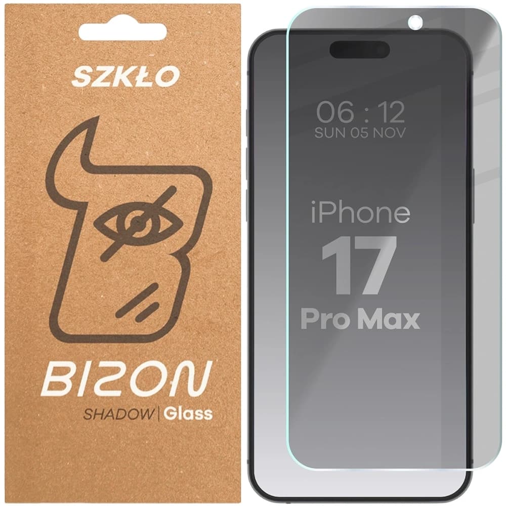 Bizon Glass Clear Shadow Apple iPhone 17 Pro Max tinted
