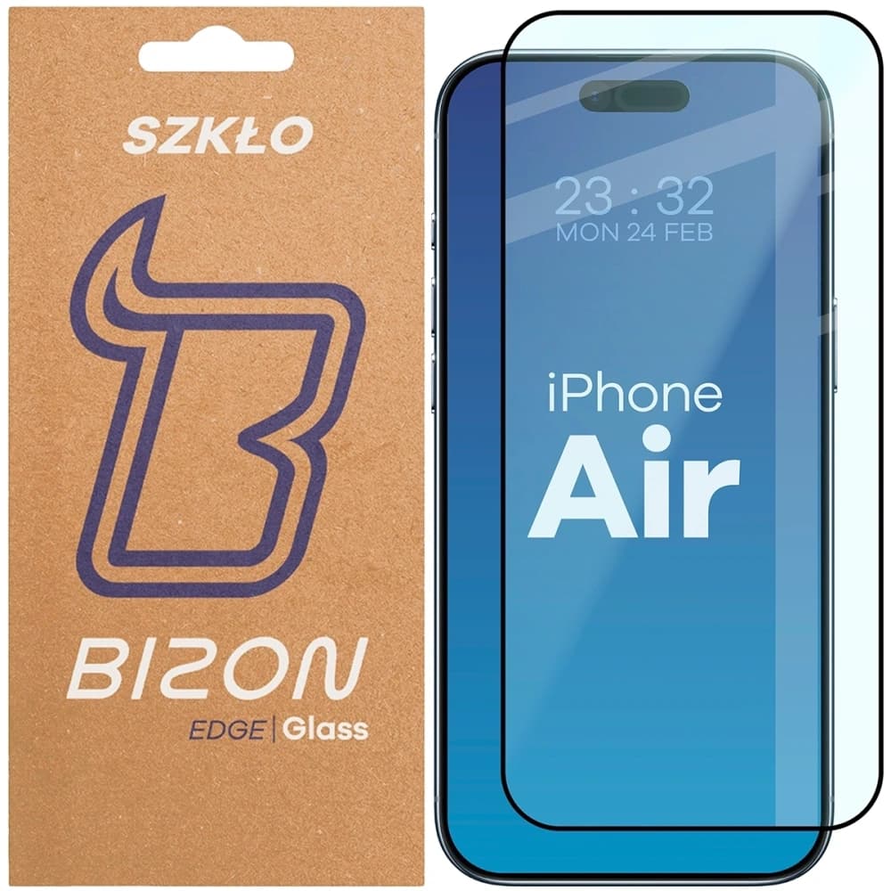 Bizon Glass Edge 2 Apple iPhone Air cadru negru - 1
