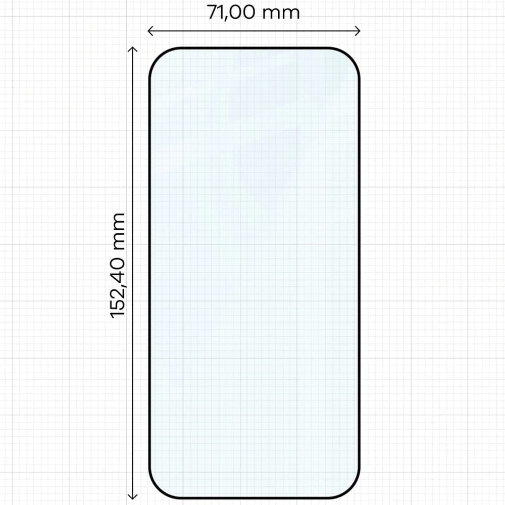 Bizon Glass Edge 2 Apple iPhone Air cadru negru - 2