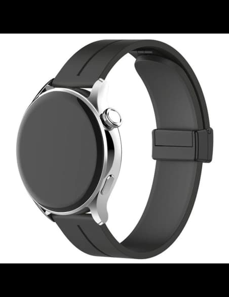 Silikonowy pasek Bizon Strap Watch Silicone L do Quick Release 18mm czarny