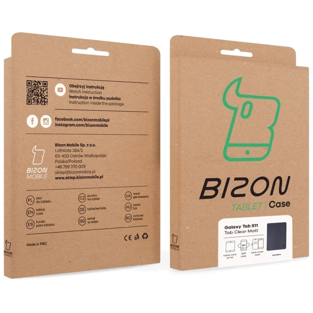 Bizon Case Tab Clear Matt Samsung Galaxy Tab S11 námořnická modrá - 9