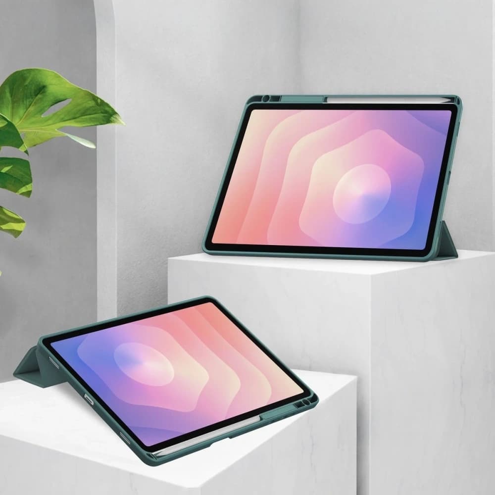 Bizon Case Tab Klar Matt Samsung Galaxy Tab S11 dunkelgrün - 2