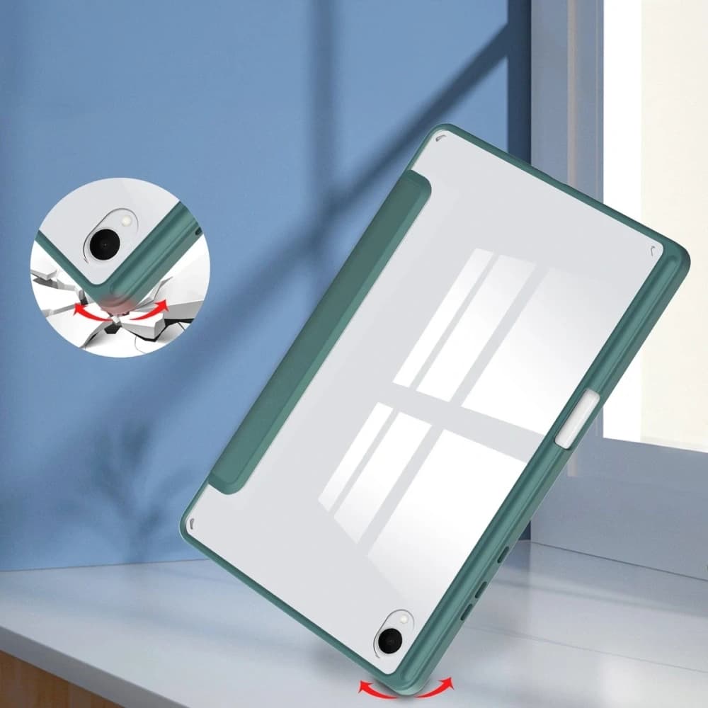 Bizon Case Tab Klar Matt Samsung Galaxy Tab S11 dunkelgrün - 6