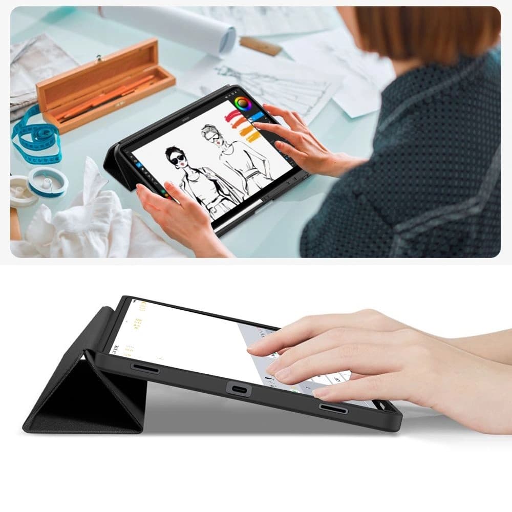 Tech-Protect SmartCase Pen Samsung Galaxy Tab S8 Ultra / S9 Ultra / S10 Ultra / S11 Ultra 14.6 Fekete - 9