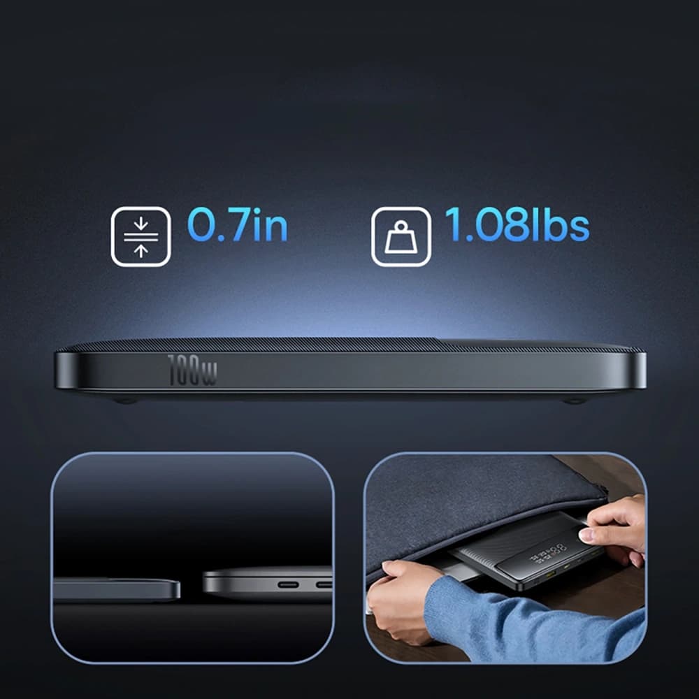 Bancă de alimentare Baseus Blade H1 20000mAh 100W cu display neagră - 9