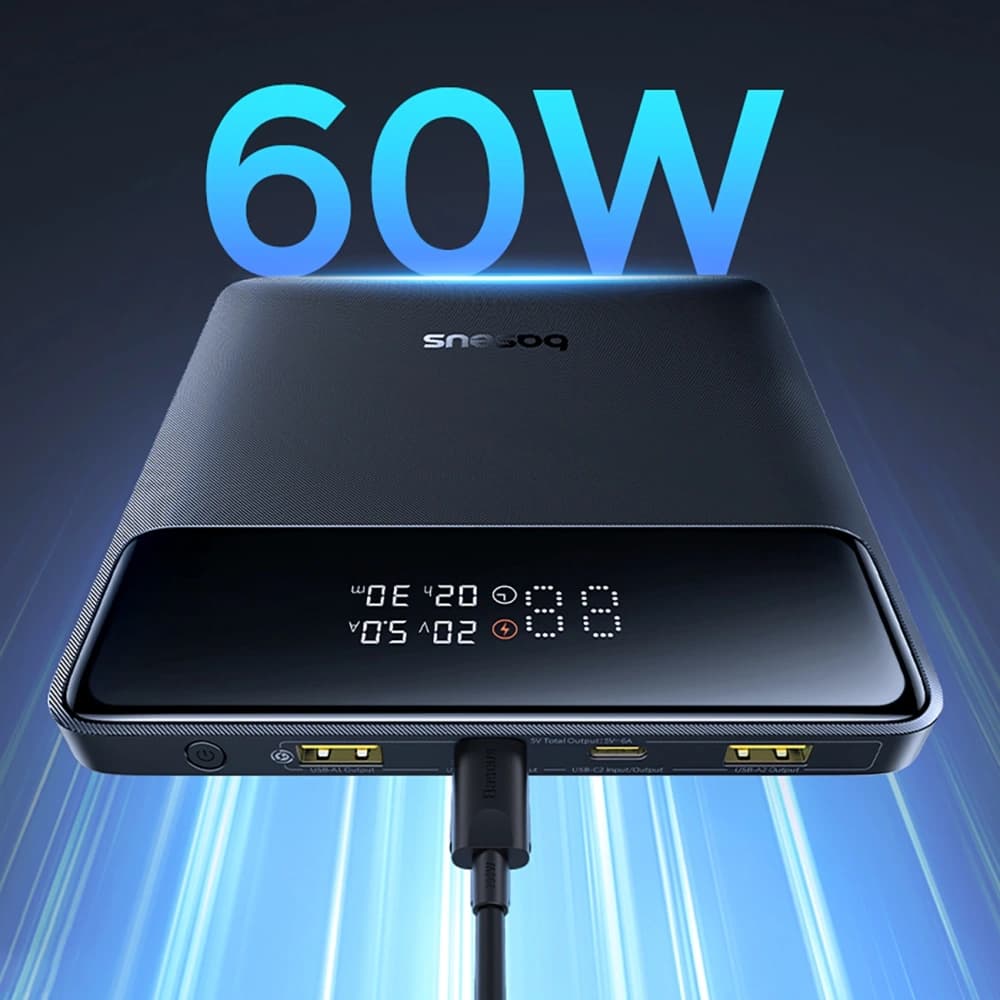 Bancă de alimentare Baseus Blade H1 20000mAh 100W cu display neagră - 15