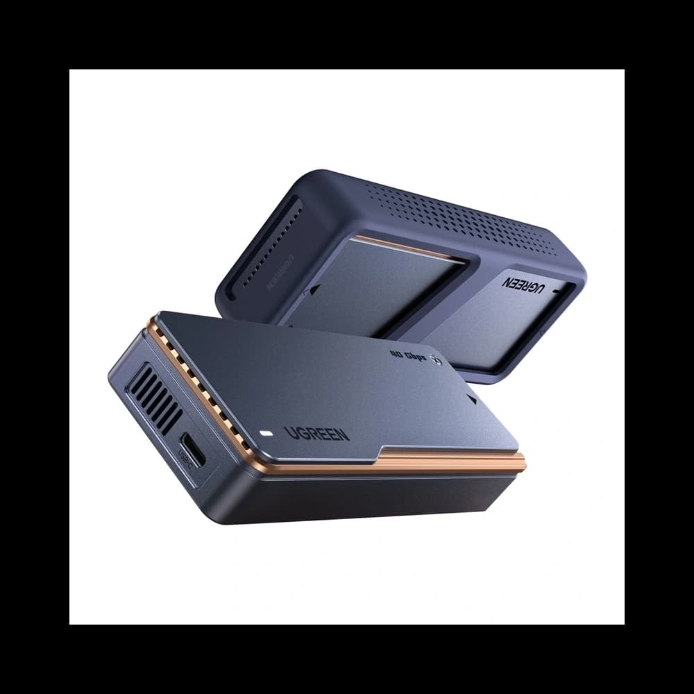 Ugreen D703 M.2 NVMe SSD pouzdro, USB4 (šedé) - 3