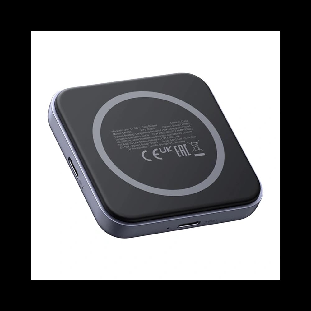 Cititor/Adaptor de card Ugreen CM898 3 în 1, USB-C, MagSafe, SD/TF (negru) - 2