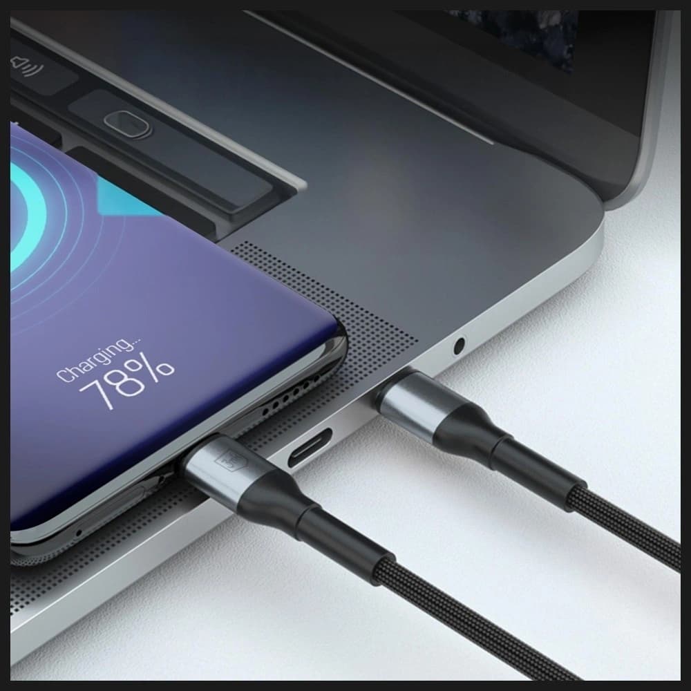 Kabel 3MK Hyper Cable N-SERIES USB-A do  USB-C 1m 9V/2A 18W czarny - 3