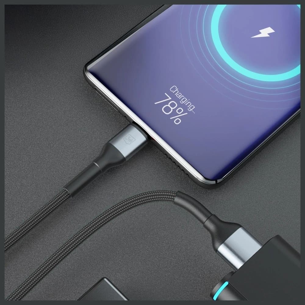 Kabel 3MK Hyper Cable N-SERIES USB-A do  USB-C 1m 9V/2A 18W czarny - 4