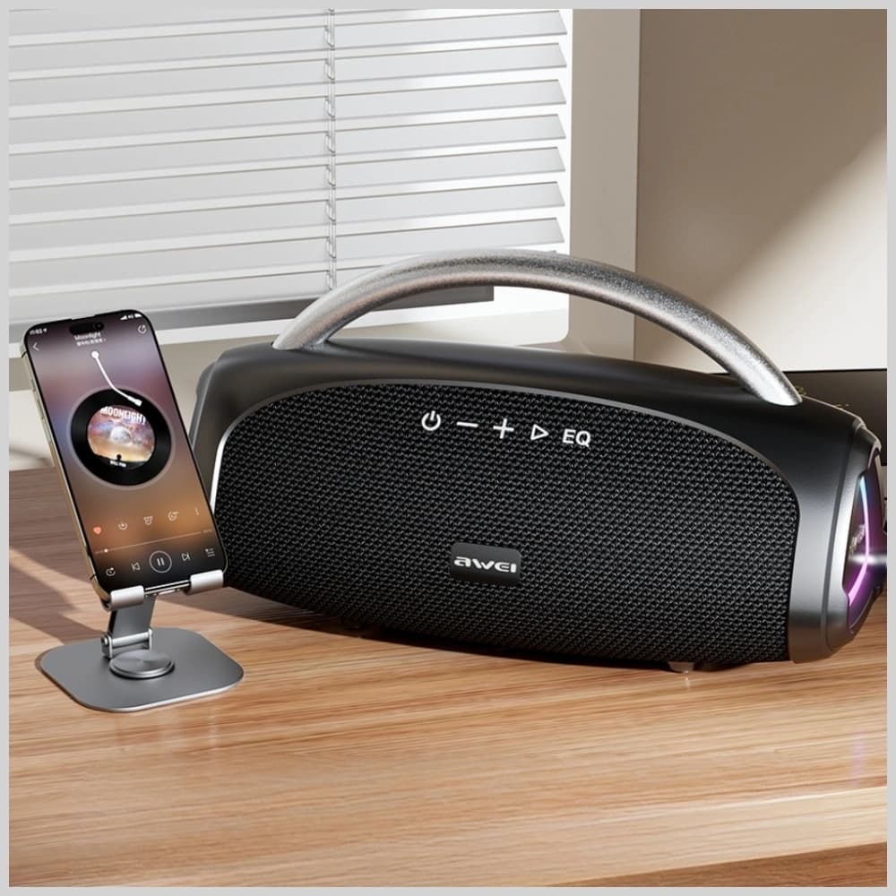 Głośnik bezprzewodowy AWEI KA39 100W     Bluetooth 5.3 przenośny zewnętrzny czarny - 5