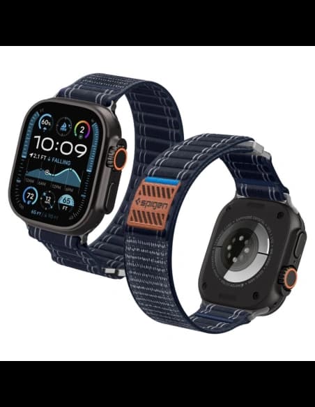 Pasek Spigen WBF0 Band Apple Watch 8 / 9 / 10 / 11 / Se / Ultra (44 / 45 / 46 / 49 Mm) Navy