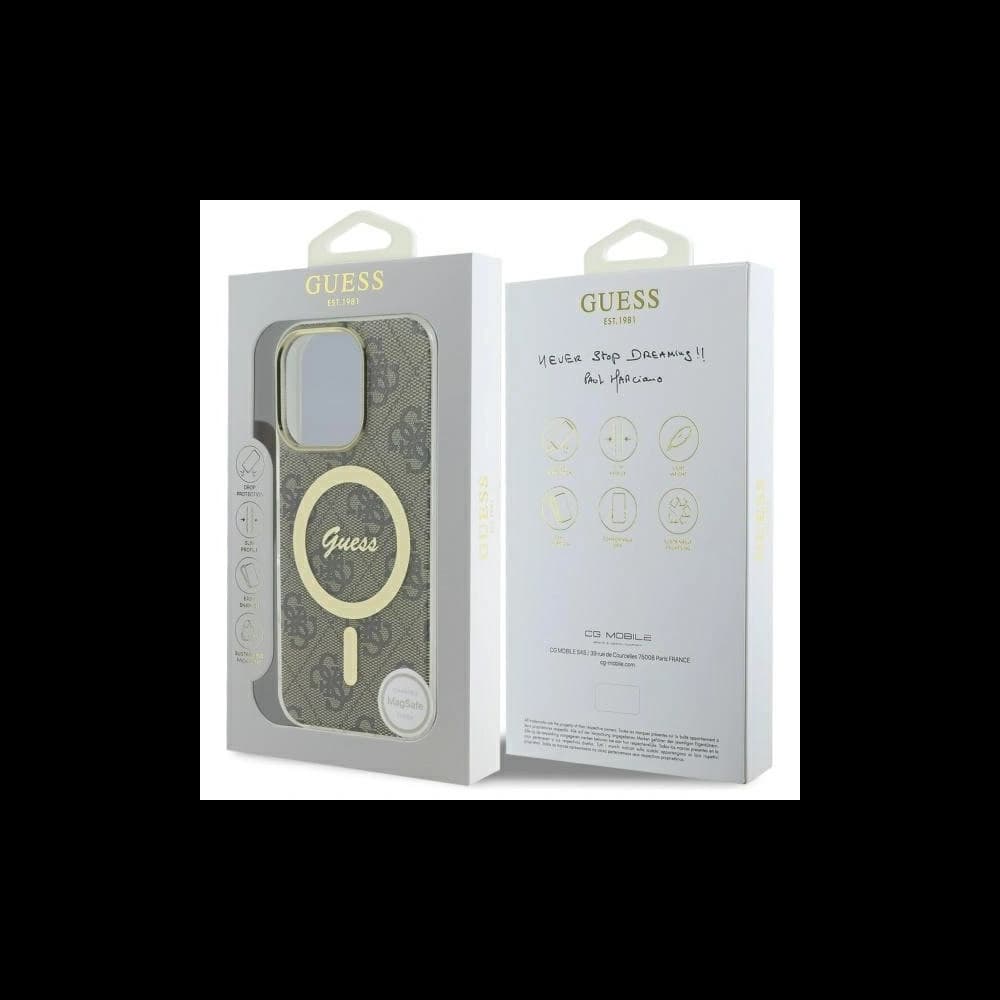 Guess Apple iPhone 16 Pro Max hardcase IML 4G MagSafe brown - 7