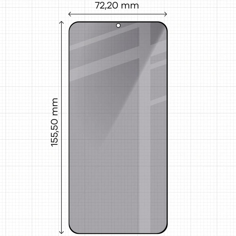 Bizon Glass Edge Shadow Duo Samsung Galaxy S25+ Plus / S24+ Plus nuanțat cu un cadru negru [2 PACHET] - 2