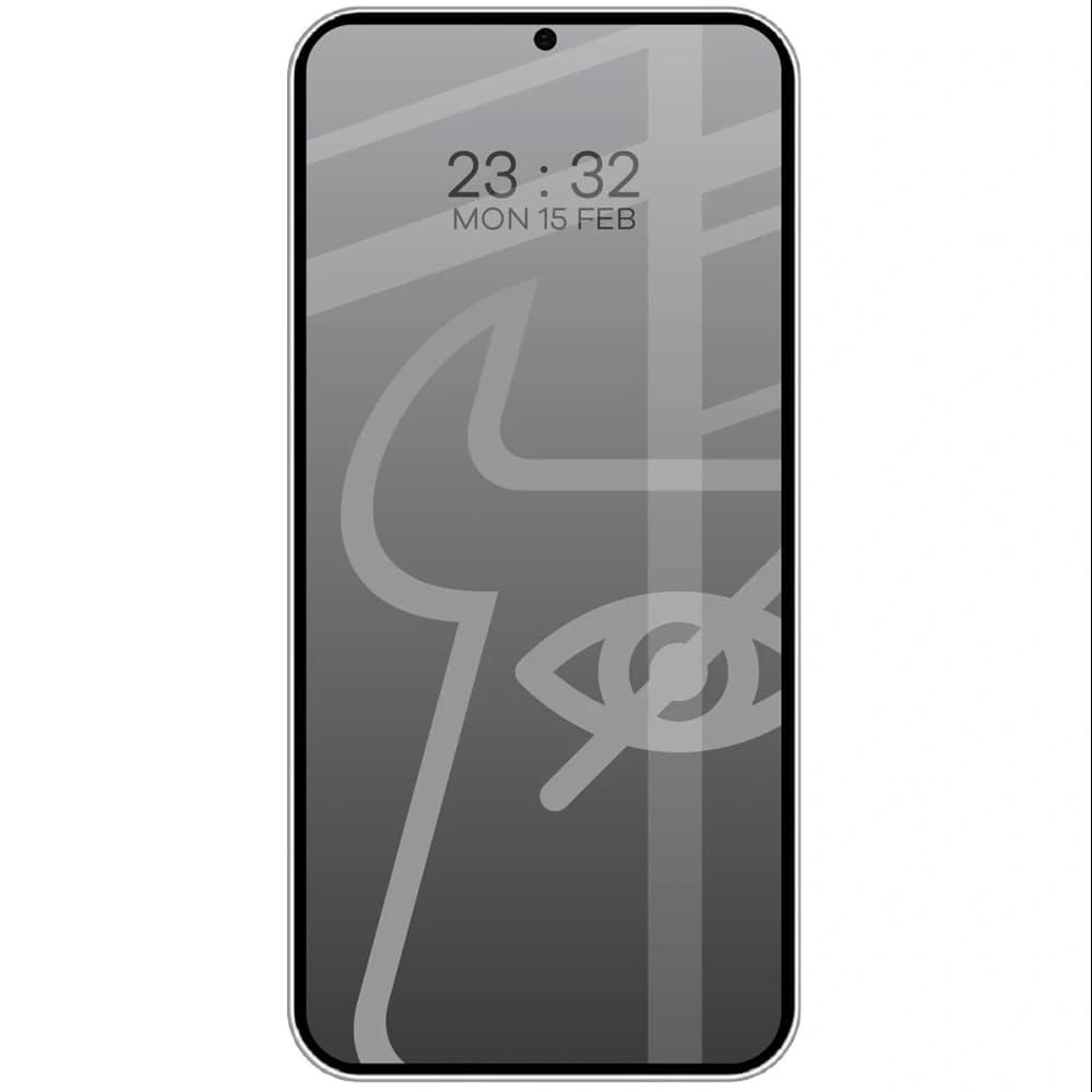 Bizon Glass Edge Shadow Duo Samsung Galaxy S25+ Plus / S24+ Plus nuanțat cu un cadru negru [2 PACHET] - 3