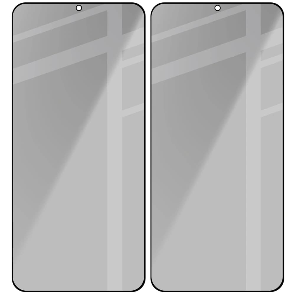 Bizon Glass Edge Shadow Duo Samsung Galaxy S25+ Plus / S24+ Plus nuanțat cu un cadru negru [2 PACHET] - 4