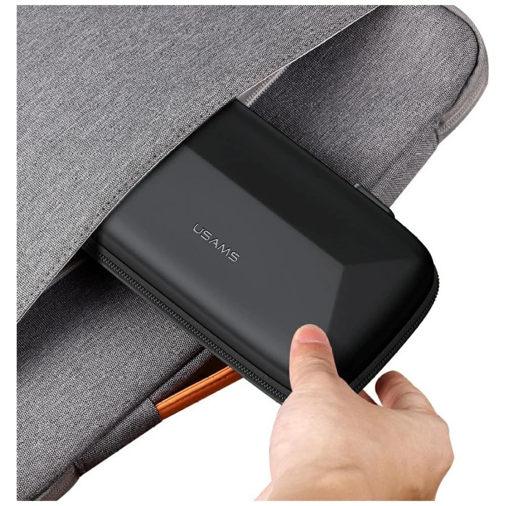 USAMS JX Jane06 fekete utazótáska / táska kiegészítők számára - 3