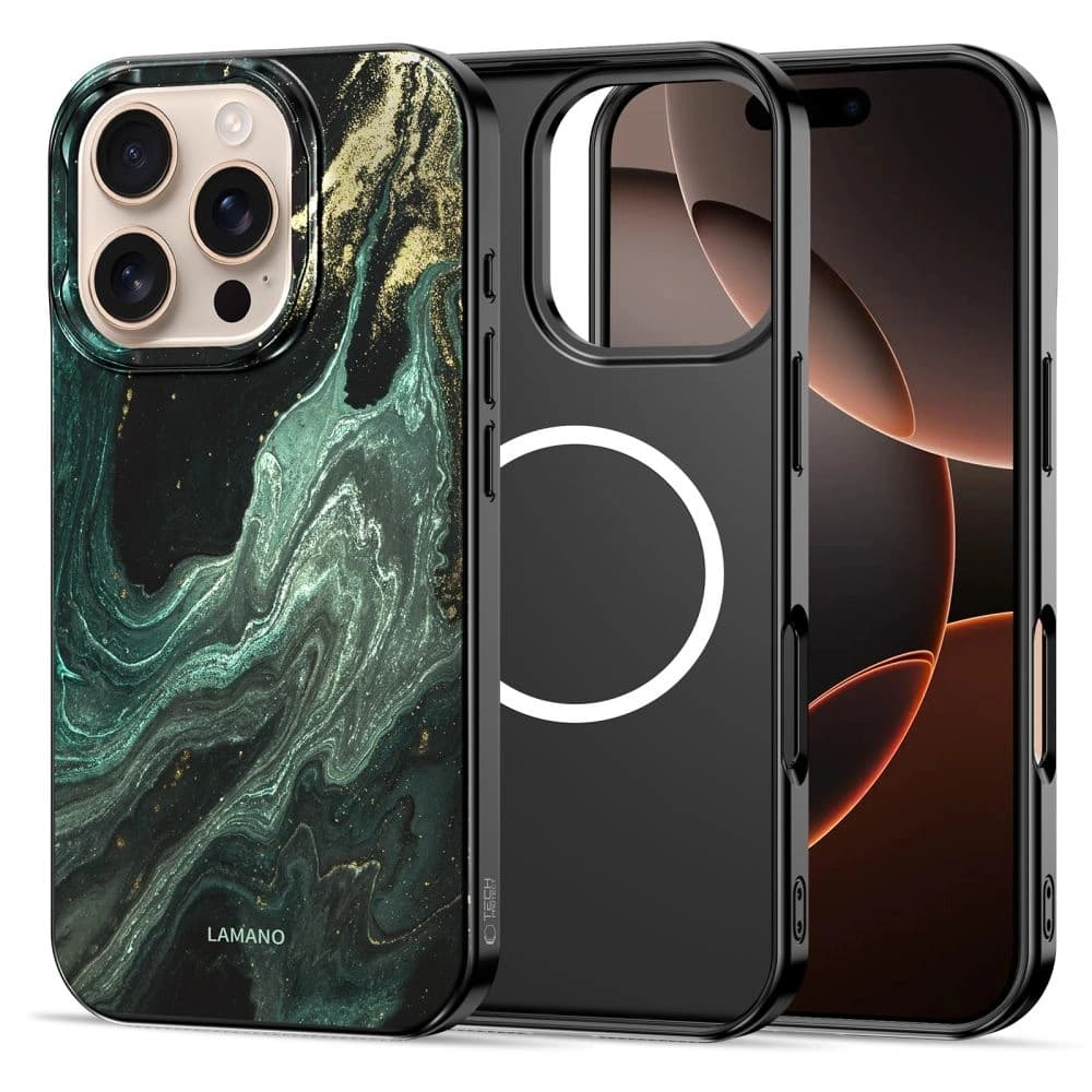 Tech-Protect Lamano MagSafe Apple iPhone 16 Pro Verde Aura - 3