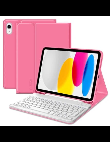 Tech-Protect SmartCase Pen + Keyboard Apple iPad 10.9" 2022 / 11" 2025 Magenta