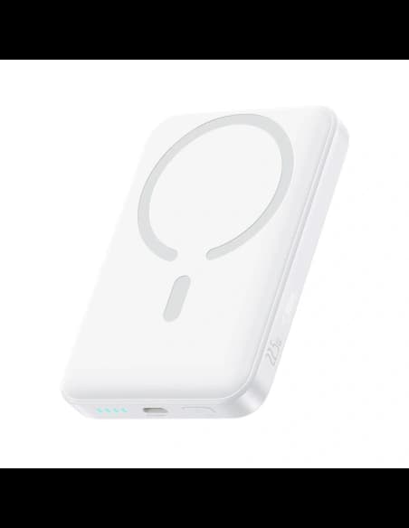 Bancă de alimentare Baseus EnerFill FM11 Ultra-Mini 10000mAh 22.5W compatibilă cu MagSafe + cablu USB-C Baseus Simple 20V 3A 30cm alb