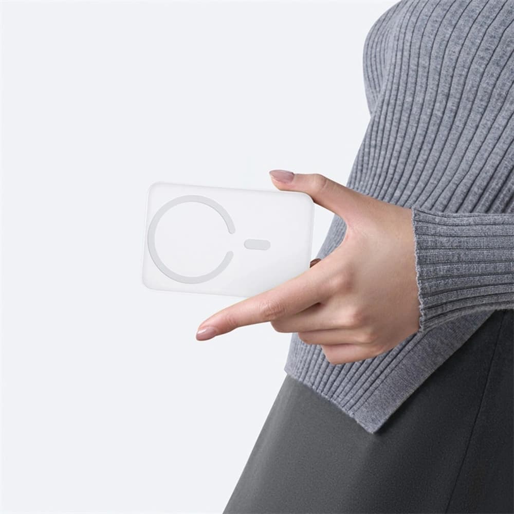 Bancă de alimentare Baseus EnerFill FM11 Ultra-Mini 10000mAh 22.5W compatibilă cu MagSafe + cablu USB-C Baseus Simple 20V 3A 30cm alb - 10