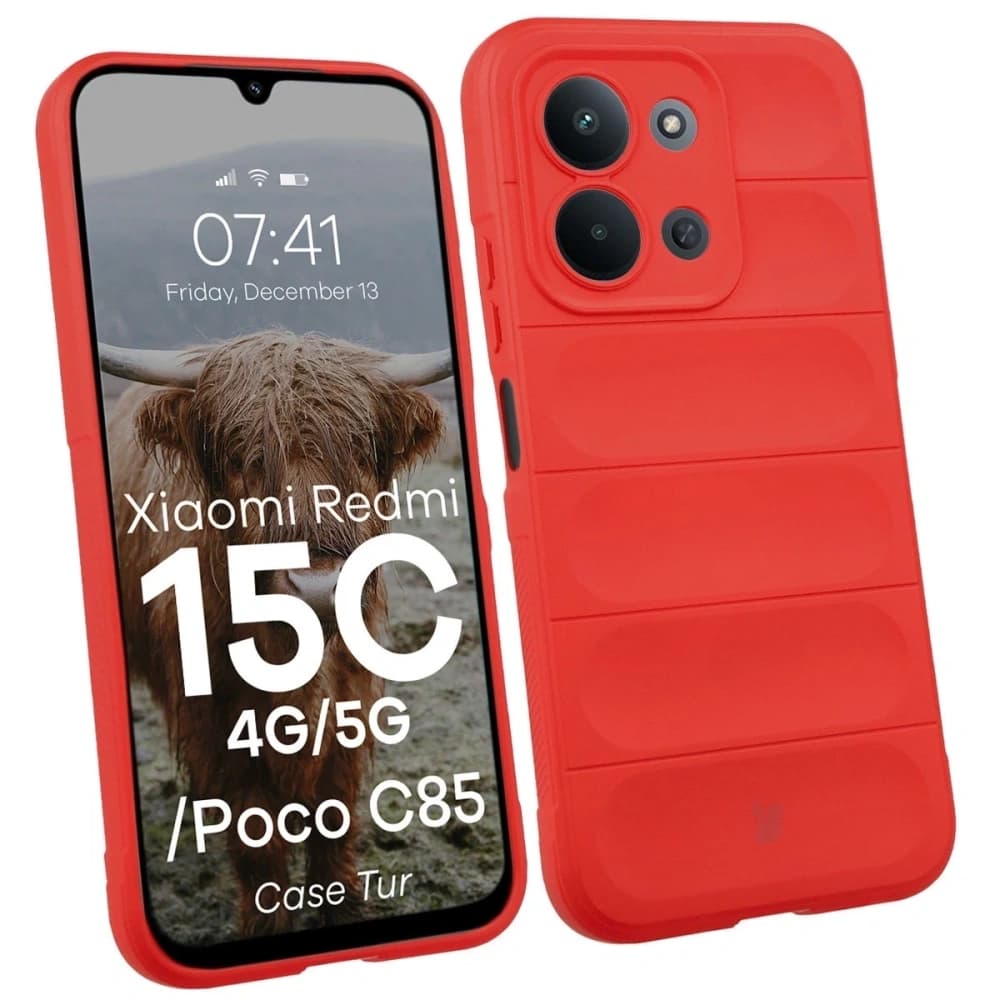 Bizon Case Tur Xiaomi Redmi 15C 4G / 5G / POCO C85 4G rot