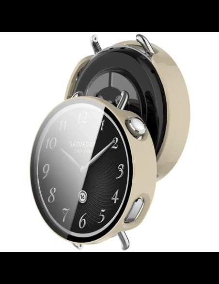 Bizon Case+Skleněné hodinky Xiaomi Watch S4 41mm béžové