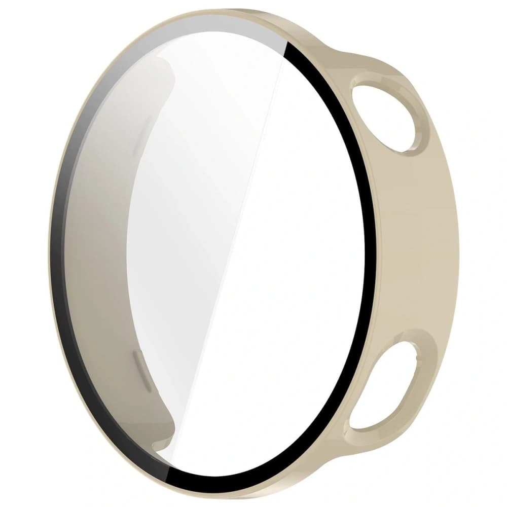 Bizon Case+Glas Uhr Xiaomi Watch S4 41mm beige - 3