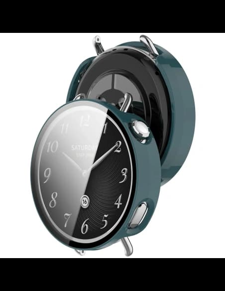 Bizon Case+Skleněný kryt pro hodinky Xiaomi Watch S4 41mm zelený