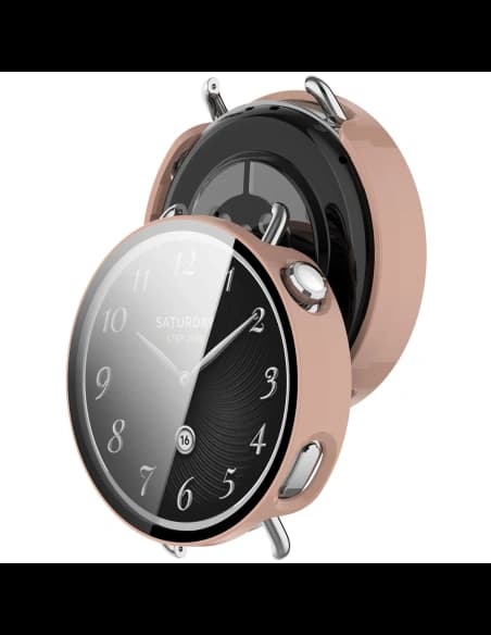 Bizon Case+Skleněné hodinky Xiaomi Watch S4 41mm růžové