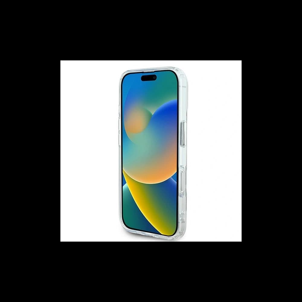 Karl Lagerfeld Apple iPhone 16 Plus hardcase IML Metal Karl&Choupette Head MagSafe white - 5